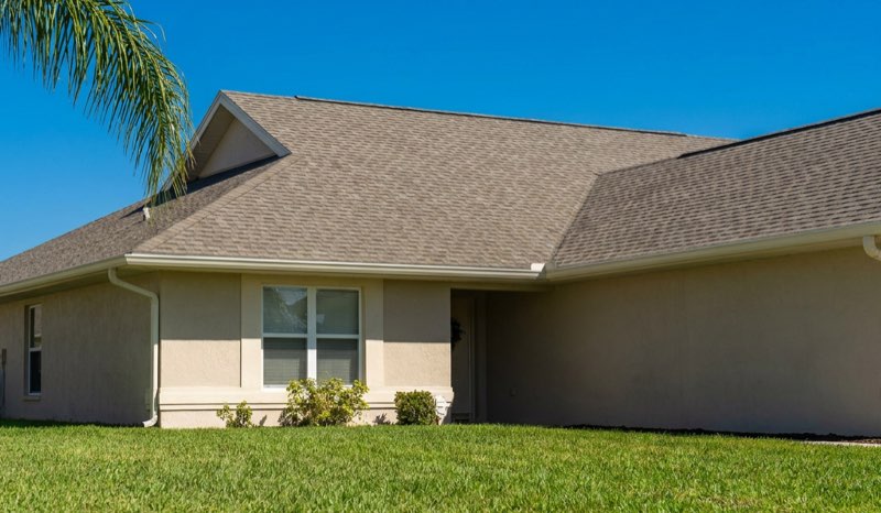 Shingle roof in Providence after a soft wash — streak-free and uniform